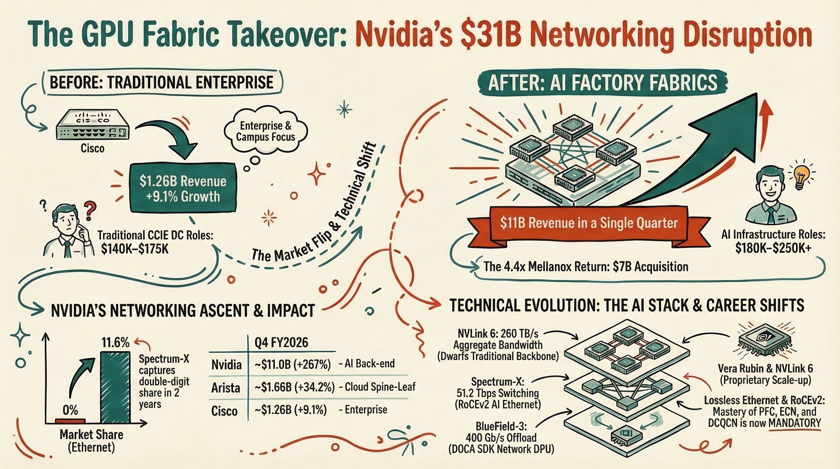 Nvidia vs Cisco vs Arista Data Center Networking Industry Impact